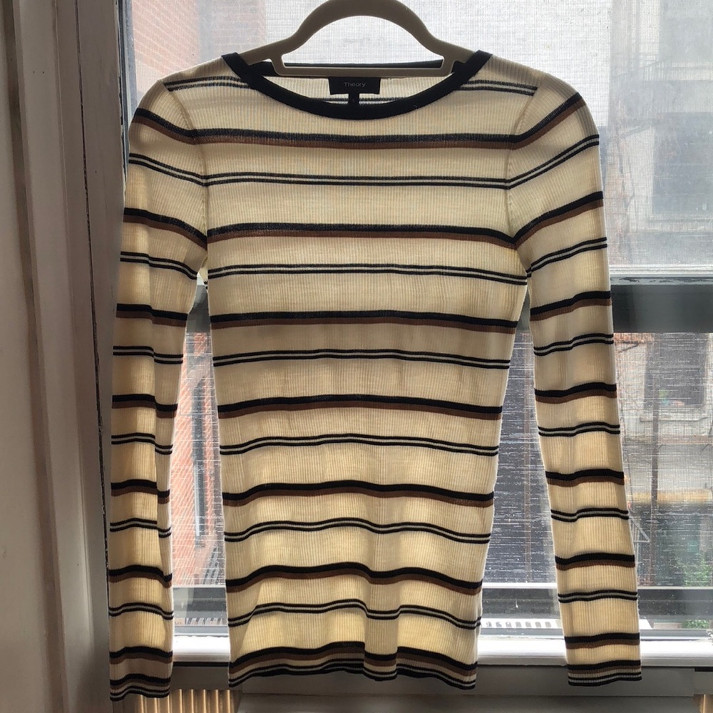 Merino wool striped sweater
